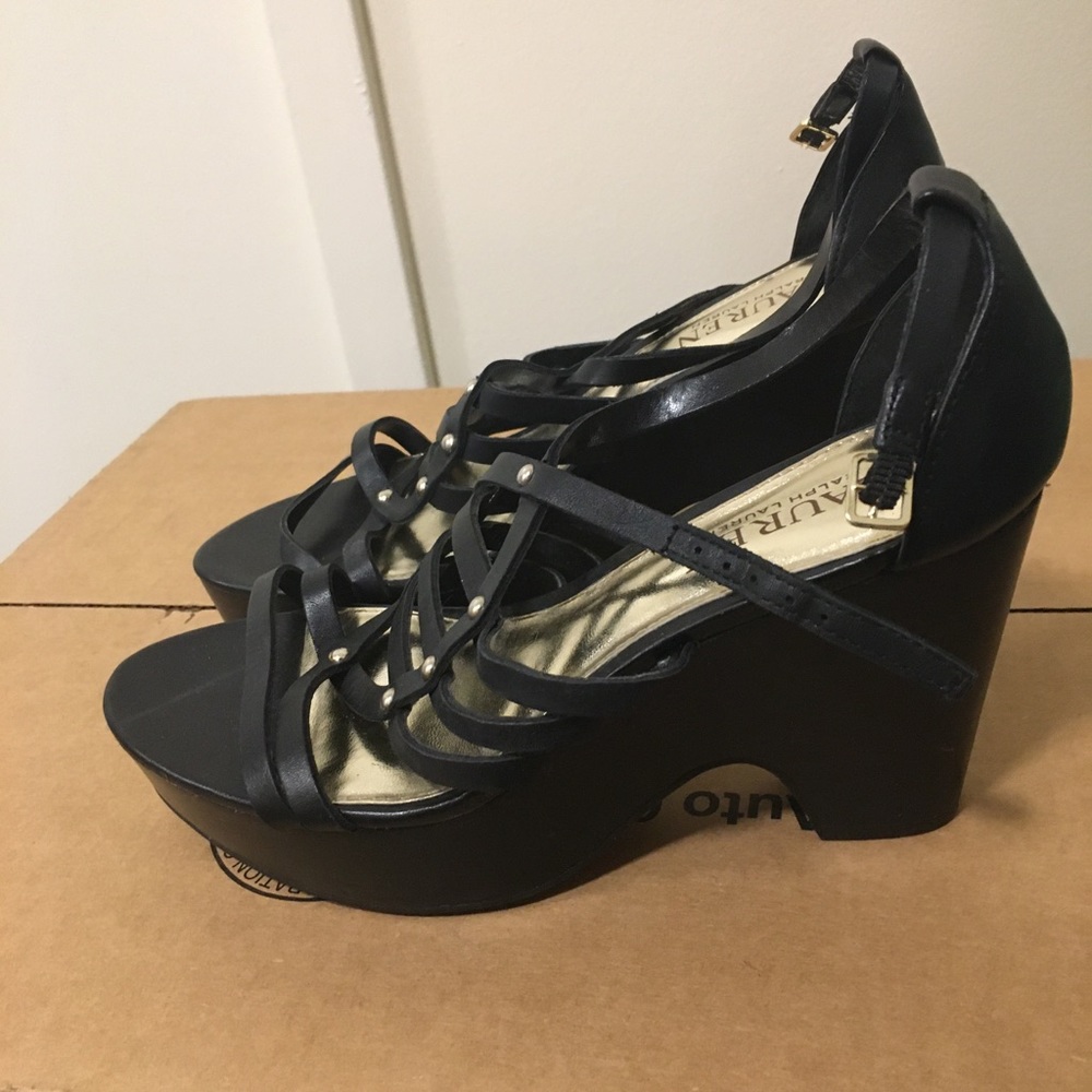 RALPH LAUREN black heels